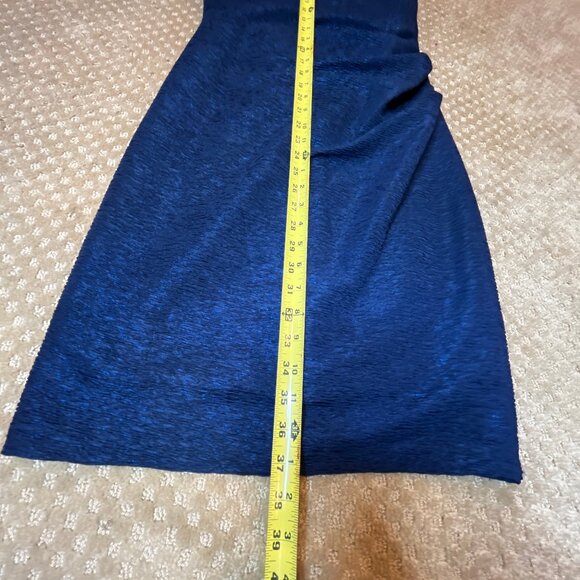 Xscape Navy Black Cocktail Fitted Knee Length Formal Dress SZ 8 Wedding Party - Picture 9 of 15